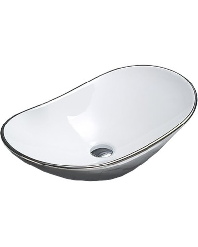 Раковина CeramaLux 61 7811ASW Серебряная