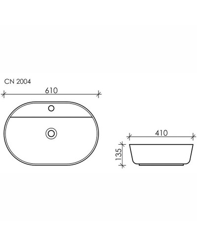 Раковина Ceramica Nova Modo 61 CN2004 Белая