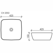 Раковина Ceramica Nova Form 42 CN2002 Белая