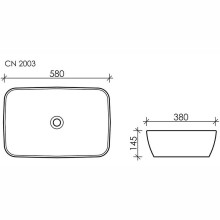 Раковина Ceramica Nova Form 58 CN2003 Белая