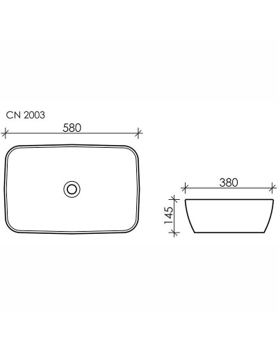 Раковина Ceramica Nova Form 58 CN2003 Белая