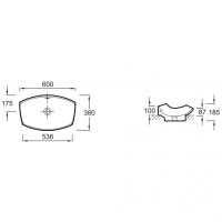 Раковина-чаша Jacob Delafon Leaf 60 E1186-00 Белая