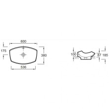 Раковина-чаша Jacob Delafon Leaf 60 E1186-00 Белая