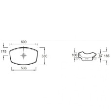 Раковина-чаша Jacob Delafon Leaf 60 E1186-00 Белая