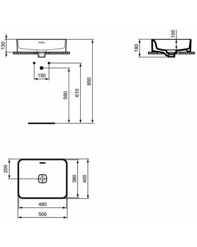 Раковина-чаша Ideal Standard Strada II Vessel 50 T296501 Euro White