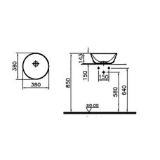 Раковина-чаша Vitra Geo 38 7421B003-0016 Белая