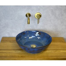 Раковина-чаша Bronze de Luxe Salamander 39 2000 Сине-коричневый глянец