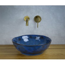 Раковина-чаша Bronze de Luxe Salamander 39 2000 Сине-коричневый глянец