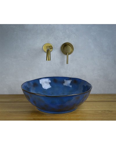 Раковина-чаша Bronze de Luxe Salamander 39 2000 Сине-коричневый глянец