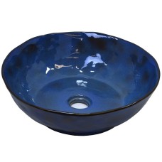 Раковина-чаша Bronze de Luxe Salamander 39 2000 Сине-коричневый глянец