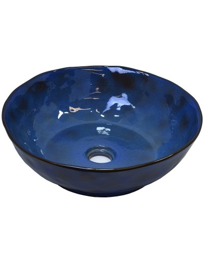 Раковина-чаша Bronze de Luxe Salamander 39 2000 Сине-коричневый глянец