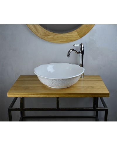 Раковина-чаша Bronze de Luxe 44 2421 Белый глянец