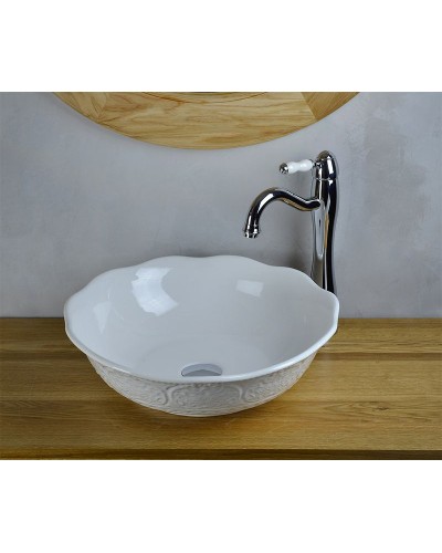 Раковина-чаша Bronze de Luxe 44 2421 Белый глянец