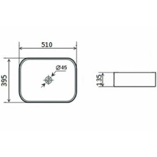Раковина-чаша Timo Soli TK-305MB Черная матовая