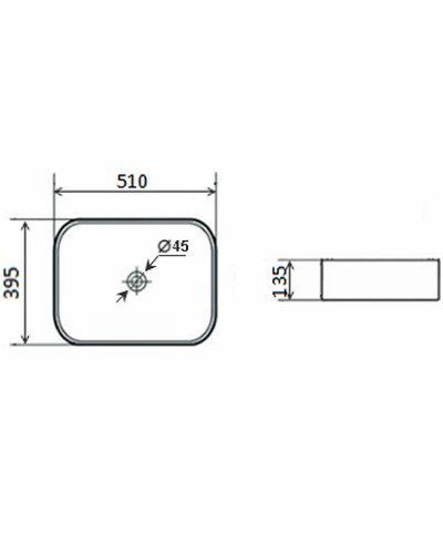 Раковина-чаша Timo Soli TK-305MB Черная матовая