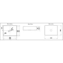 Раковина-чаша CeramaLux 47 9103MB Черная матовая
