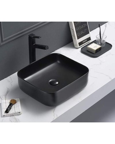 Раковина-чаша CeramaLux 39 2106 Черная матовая