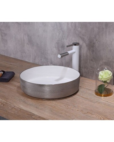 Раковина-чаша CeramaLux 36 C1054-1 Серебряная