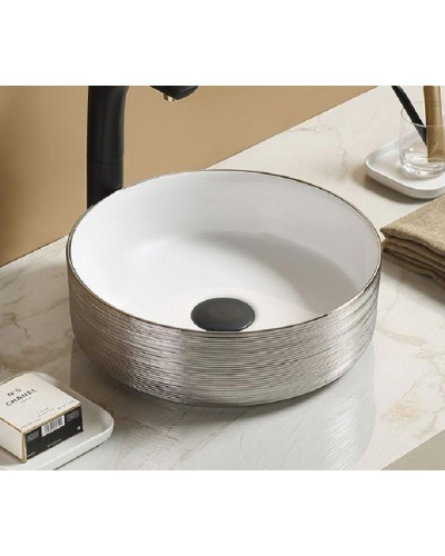 Раковина-чаша CeramaLux 36 C1054-1 Серебряная