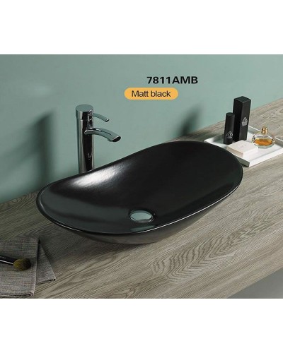 Раковина-чаша CeramaLux 61 7811AMB Черная матовая