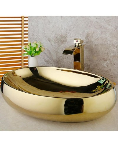 Раковина-чаша CeramaLux 48 433GG Золотая