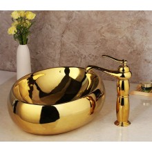 Раковина-чаша CeramaLux 48 433GG Золотая