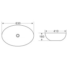 Раковина-чаша BelBagno 63 BB1104 Белая