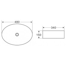 Раковина-чаша BelBagno 48 BB1085 Белая