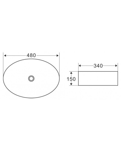 Раковина-чаша BelBagno 48 BB1085 Белая