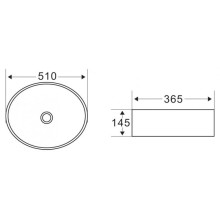 Раковина-чаша BelBagno 51 BB1049 Белая
