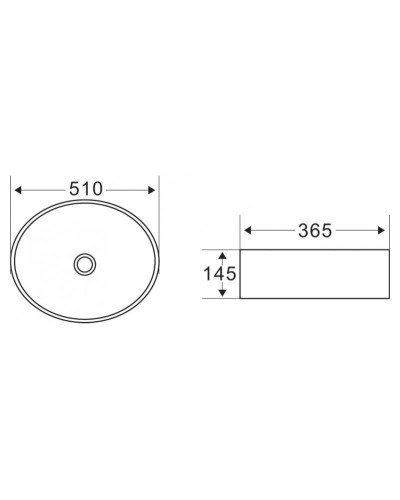 Раковина-чаша BelBagno 51 BB1049 Белая
