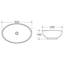 Раковина-чаша BelBagno 52 BB1147 Белая