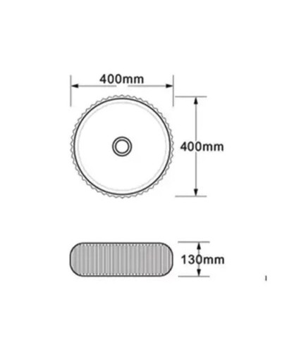 Раковина-чаша Bronze de Luxe 40 1382 Изумрудный глянец Белый глянец
