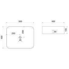 Раковина-чаша Owl 1975 Vind 50 OWLB191037 Белая глянцевая