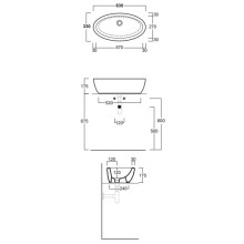 Раковина 63х33 см Simas Lft Spazio LFT64bix0