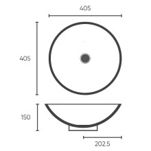 Раковина-чаша Bronze de Luxe Sphera 40 6203 Бронза