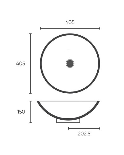 Раковина-чаша Bronze de Luxe Sphera 40 6203 Бронза
