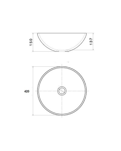 Раковина-чаша Bronze de Luxe Festival 40 2231 Красная с орнаментом