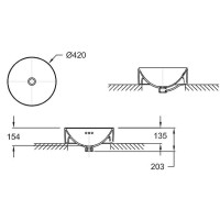Раковина-чаша Jacob Delafon Vox 42 E14800-7 Черный