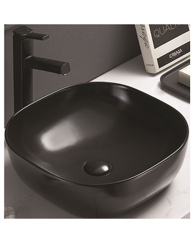 Раковина-чаша CeramaLux 41 78107МВ Черная матовая