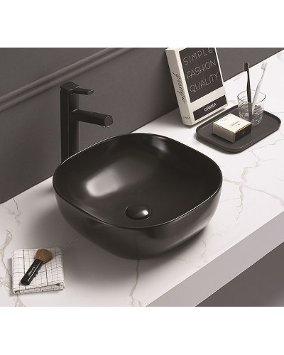 Раковина-чаша CeramaLux 41 78107МВ Черная матовая