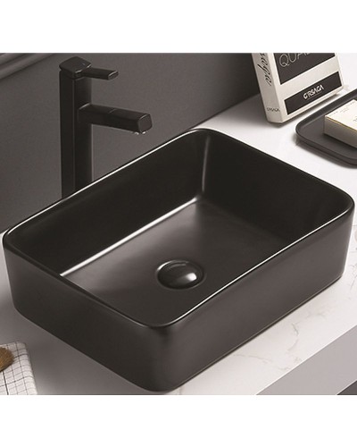 Раковина-чаша CeramaLux 48 7050MB Черная матовая