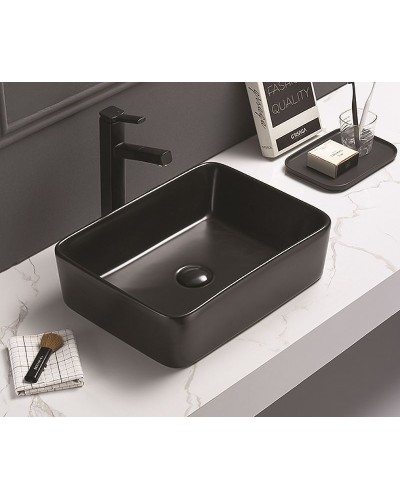 Раковина-чаша CeramaLux 48 7050MB Черная матовая