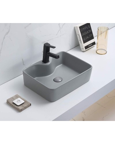 Раковина-чаша CeramaLux 48 7291MH-5 Светло-серая