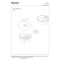 Раковина-чаша Bravat Affability 44 C22239W-1-ENG Белая