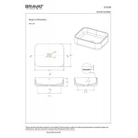 Раковина-чаша Bravat Source 50 C22250W-ENG Белая