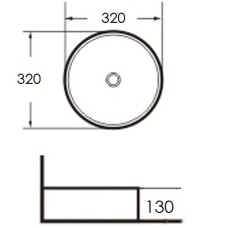 Раковина-чаша Grossman 32 GR-3021 Белая