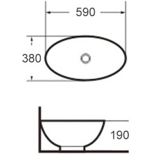 Раковина-чаша Grossman 59 GR-3022 Белая