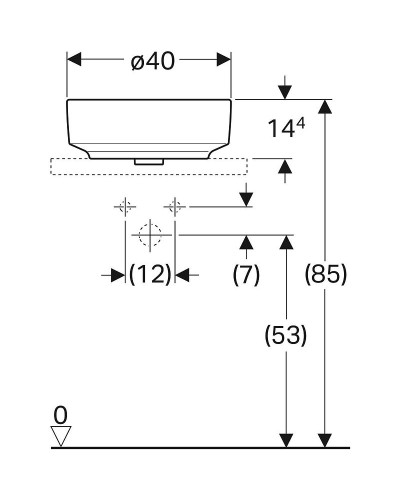 Раковина-чаша Geberit VariForm 40 500.768.01.2 Белая
