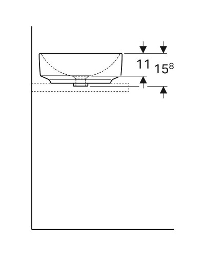 Раковина-чаша Geberit VariForm 40 500.768.01.2 Белая